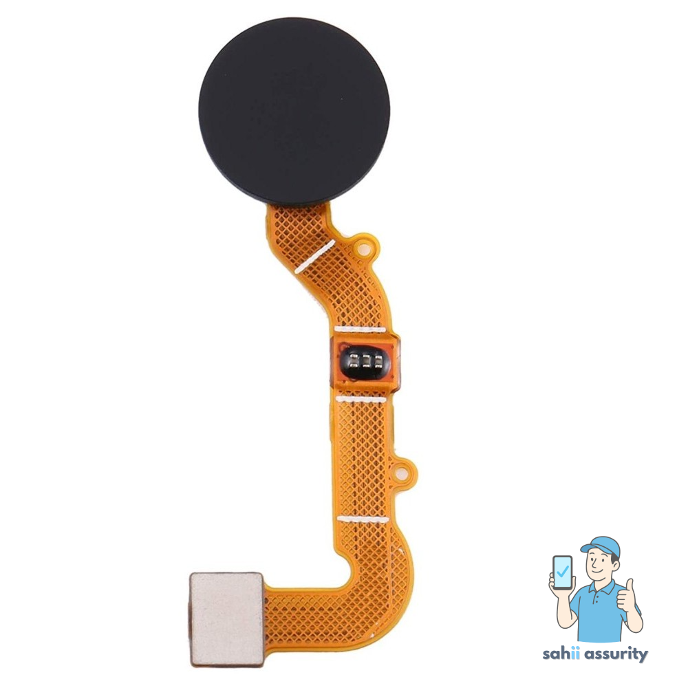 Fingerprint Sensor with Flex Cable for Xiaomi Redmi 9 Prime Black